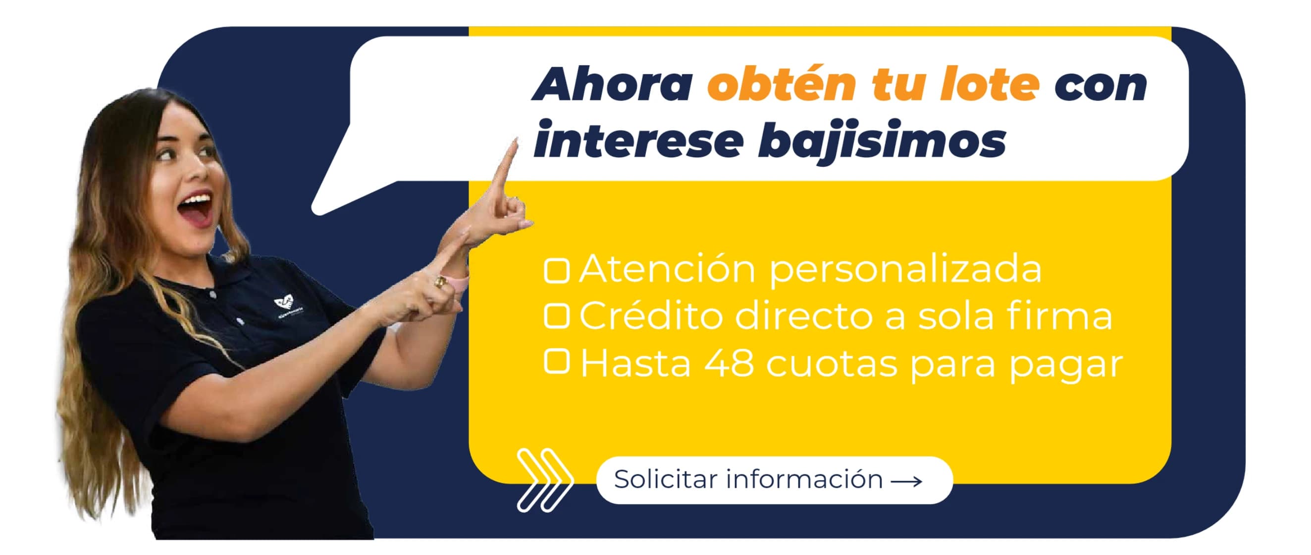 obten tu lote con interes bajo con bicentenario inmobiliaria